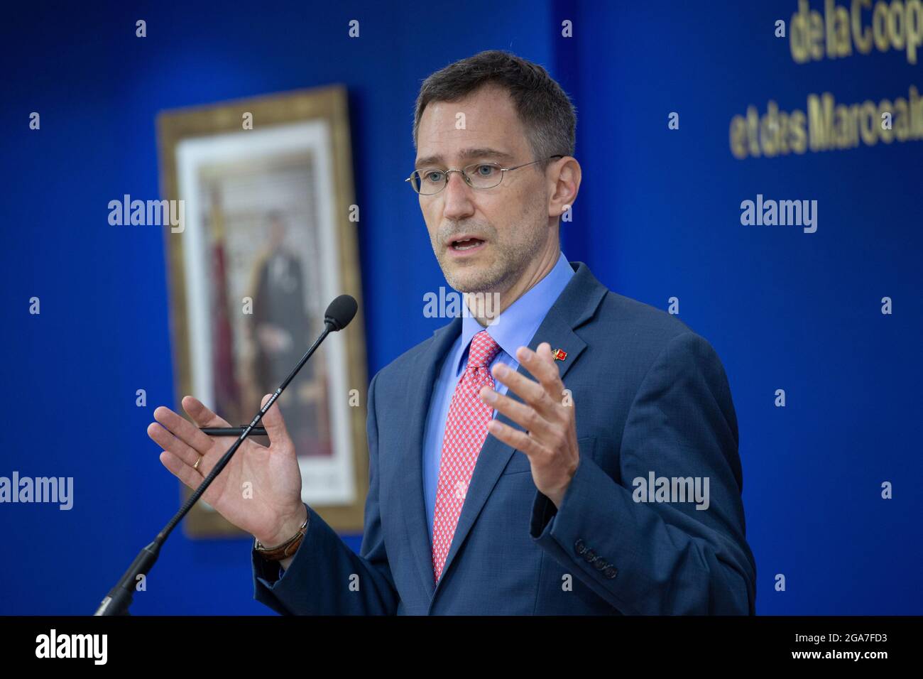 JOEY HOOD, AMTIERENDER STELLVERTRETENDER SEKRETÄR DES BÜROS FÜR NAHOSTANGELEGENHEITEN Stockfoto