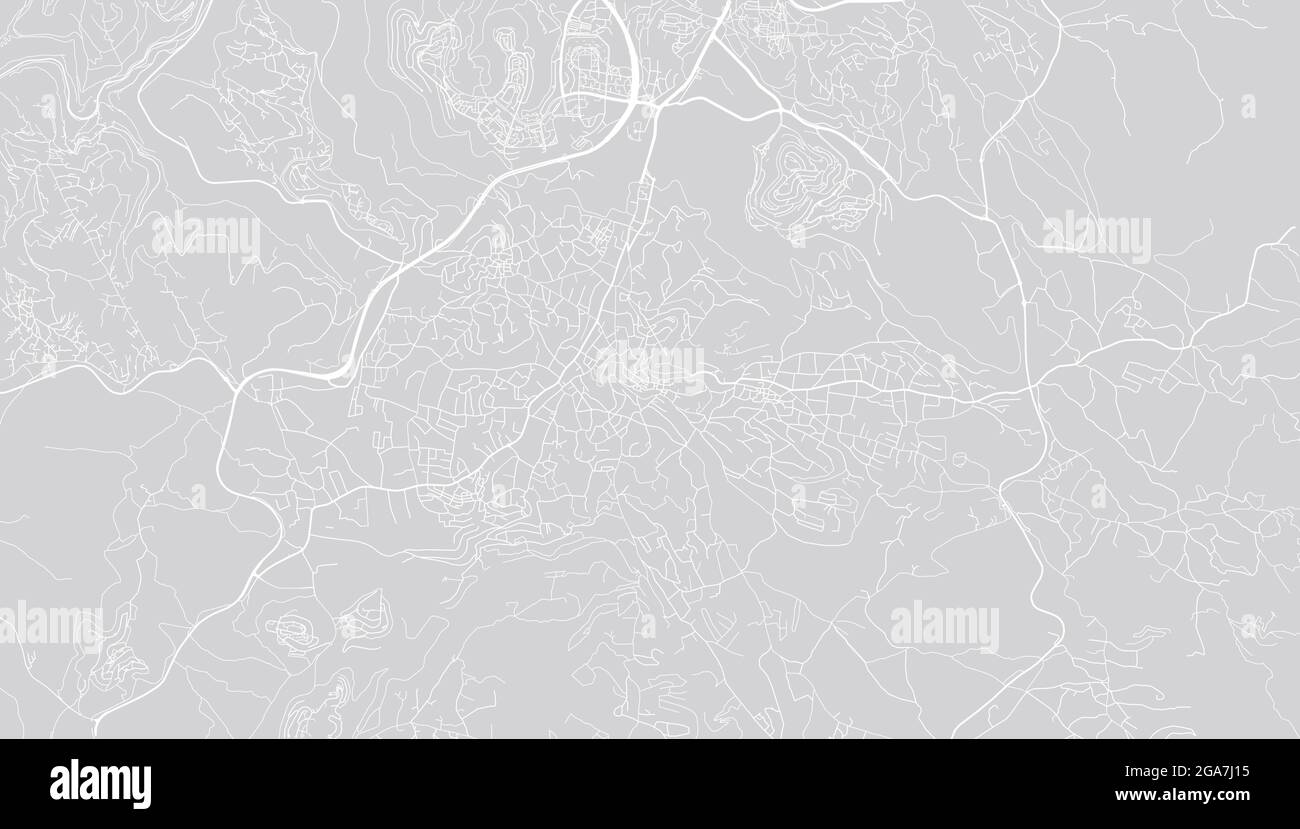 Städtischer Vektor-Stadtplan von Bethlehem, Palästina, naher Osten Stock Vektor