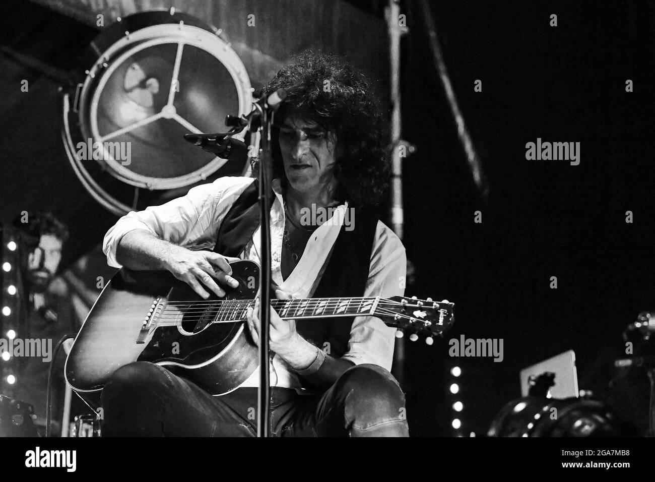 Rom, Italien. Juli 2021. Enrico 'Drigo' Salvi Negrita durante il Concerto a Villa Ada Rom Incontra il Mondo, 29 Luglio 2021 Kredit: Unabhängige Fotoagentur/Alamy Live News Stockfoto