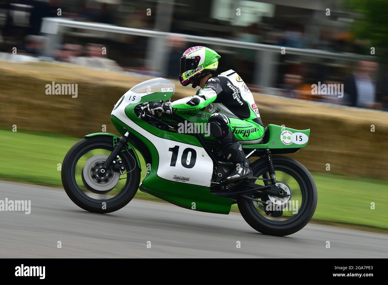 Chris Wilson, Kawasaki KR750, 110 Jahre Mountain Course, die Maestros - Motorsport's Great All-Rounders, Goodwood Festival of Speed, Goodwood H Stockfoto