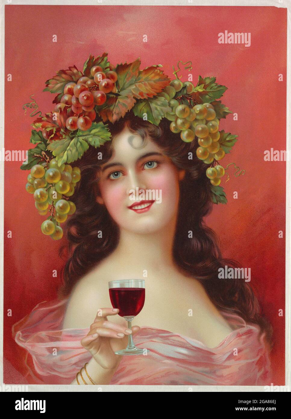 Werbeplakat für Rotwein. Stockfoto Werbeplakat für Rotwein. Stockfoto