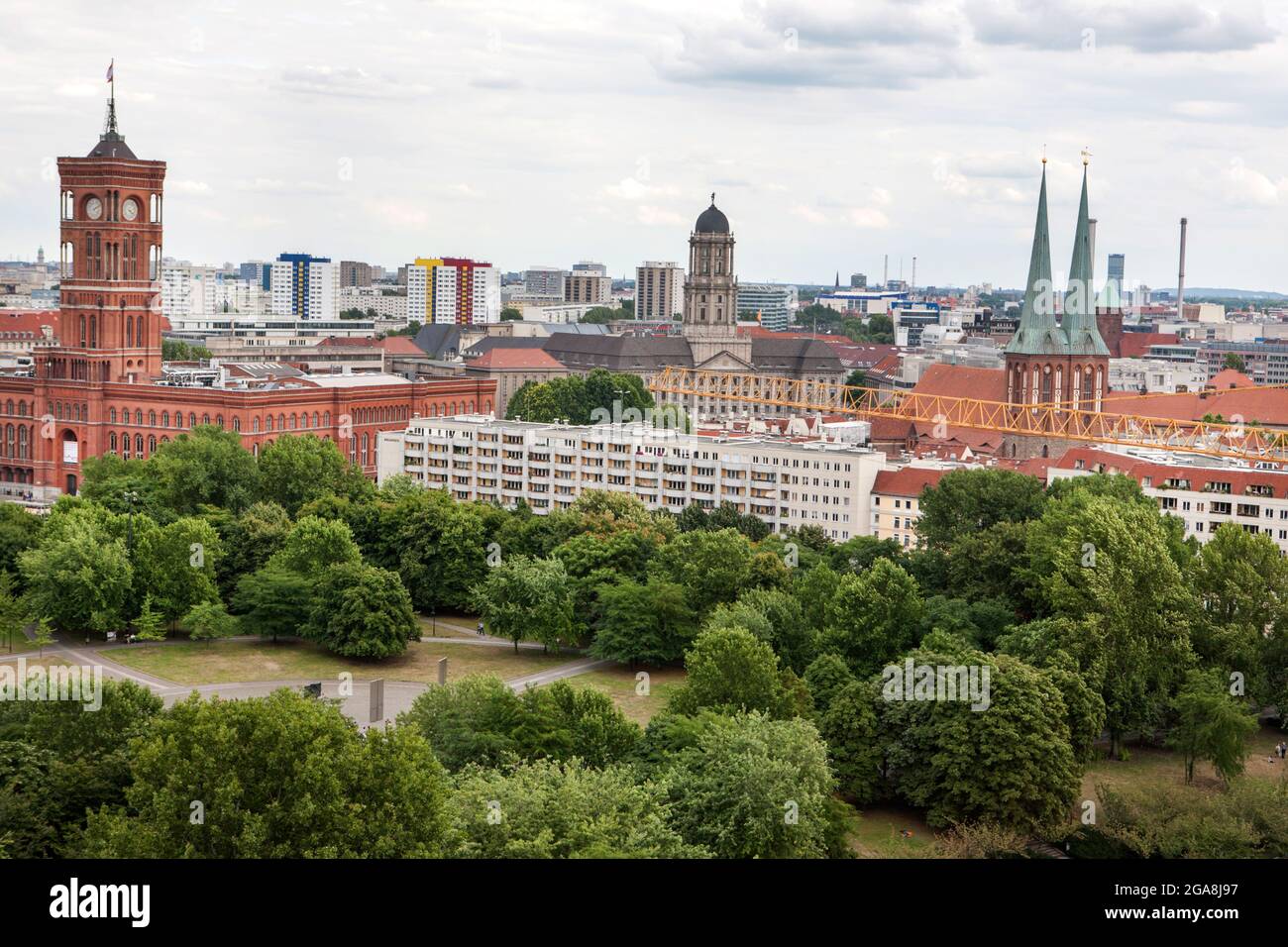 Straßen von Berlin, Deutschland. Stockfoto