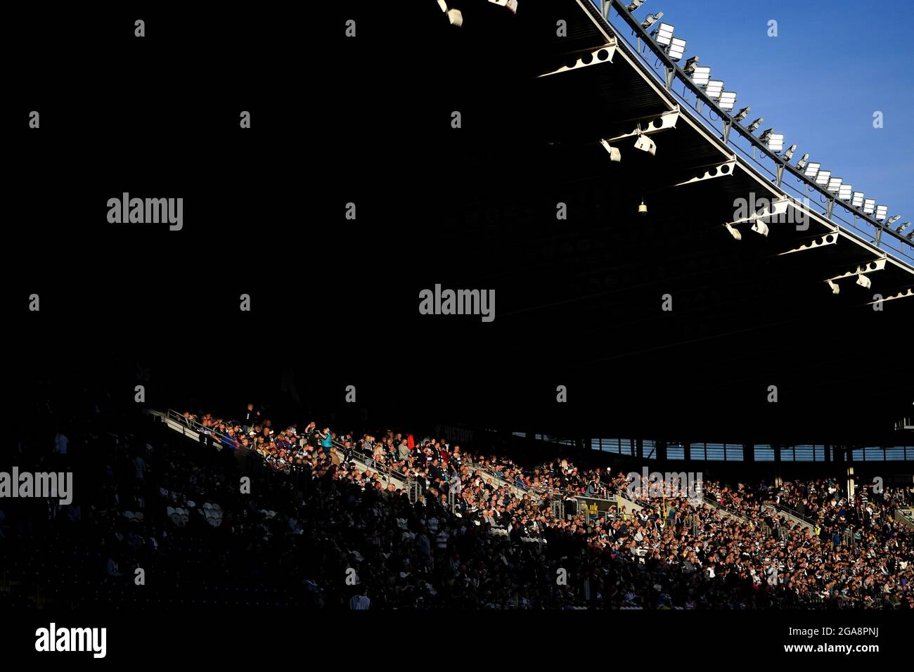 Ein allgemeiner Blick auf den Boden vor dem Betfred Super League-Spiel im KCOM Stadium, Hull. Bilddatum: Donnerstag, 29. Juli 2021. Stockfoto