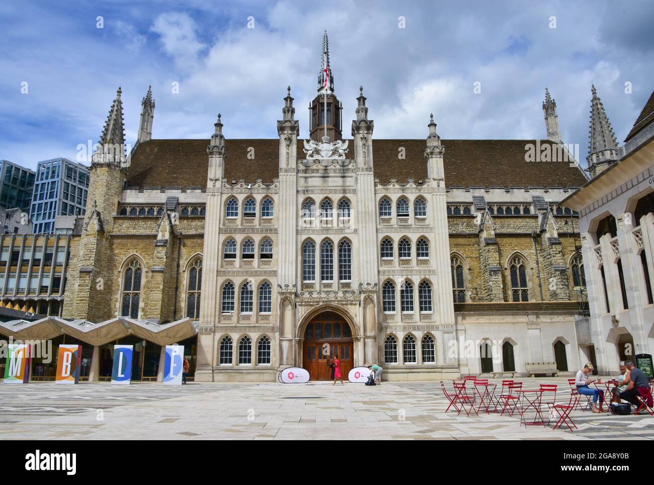 Die Guildhall in der City of London, Vereinigtes Königreich Stockfoto