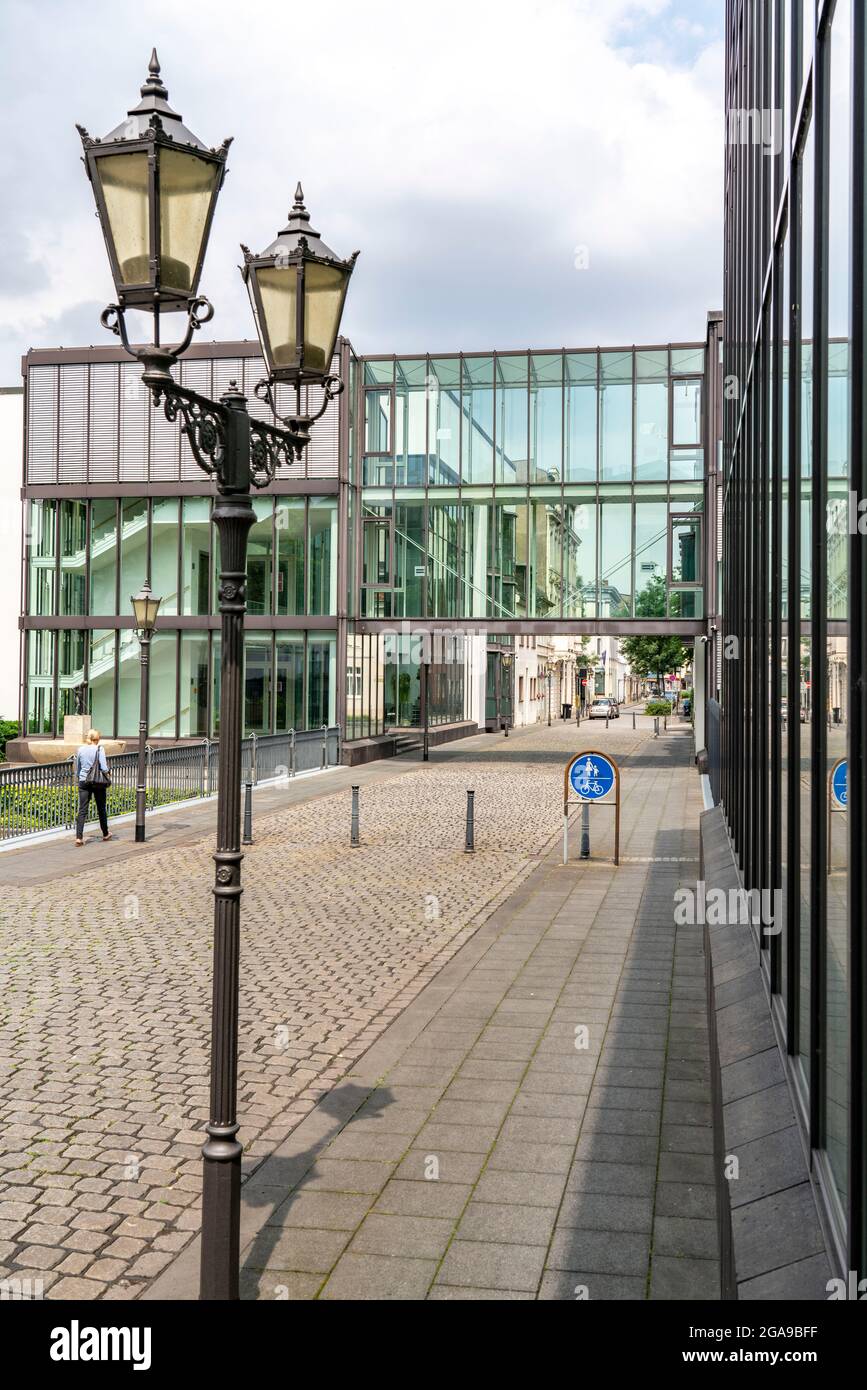 Haniel Campus, mit der Haniel Akademie, Betriebswirtschaft und Gästehaus, im Hafenbezirk Duisburg-Ruhrort, NRW, Deutschland, Stockfoto