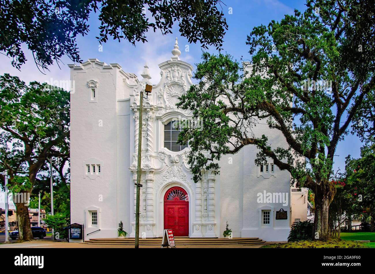 Government Street United Methodist Church ist abgebildet, 28. Juli 2021, in Mobile, Alabama. Stockfoto