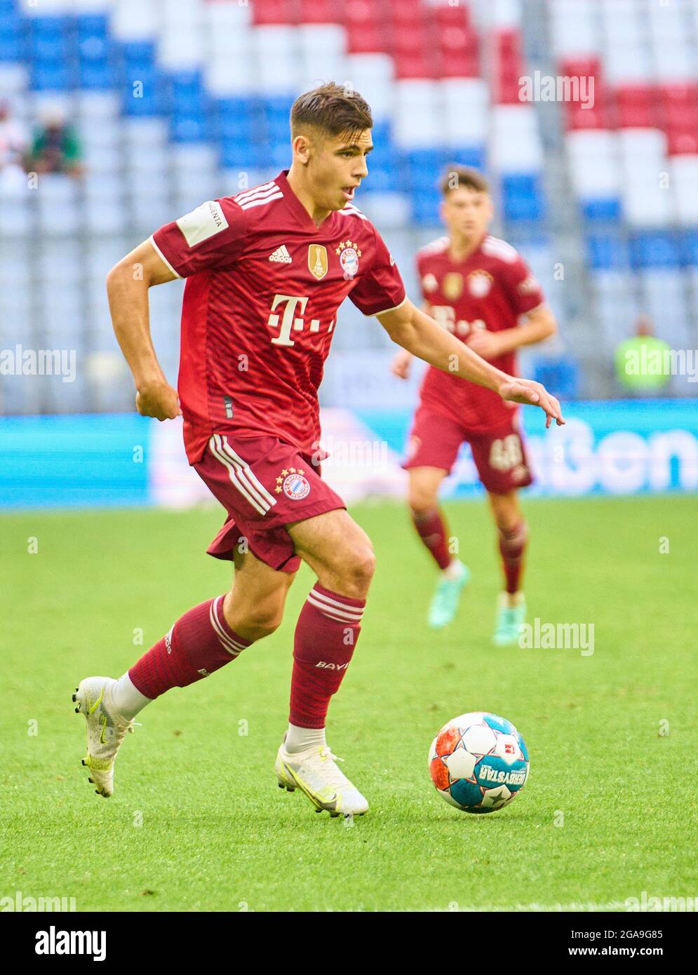 Nemanja Motika FCB 33 im Freundschaftsspiel FC BAYERN MUNCHEN BORUSSIA MONCHENGLADBACH 0 2 am 28. Juli 2021 in Munchen Deutschland Saison 2021 2022 Spieltag X 1.Bundesliga FCB Gladbach Munchen X.Spiel...