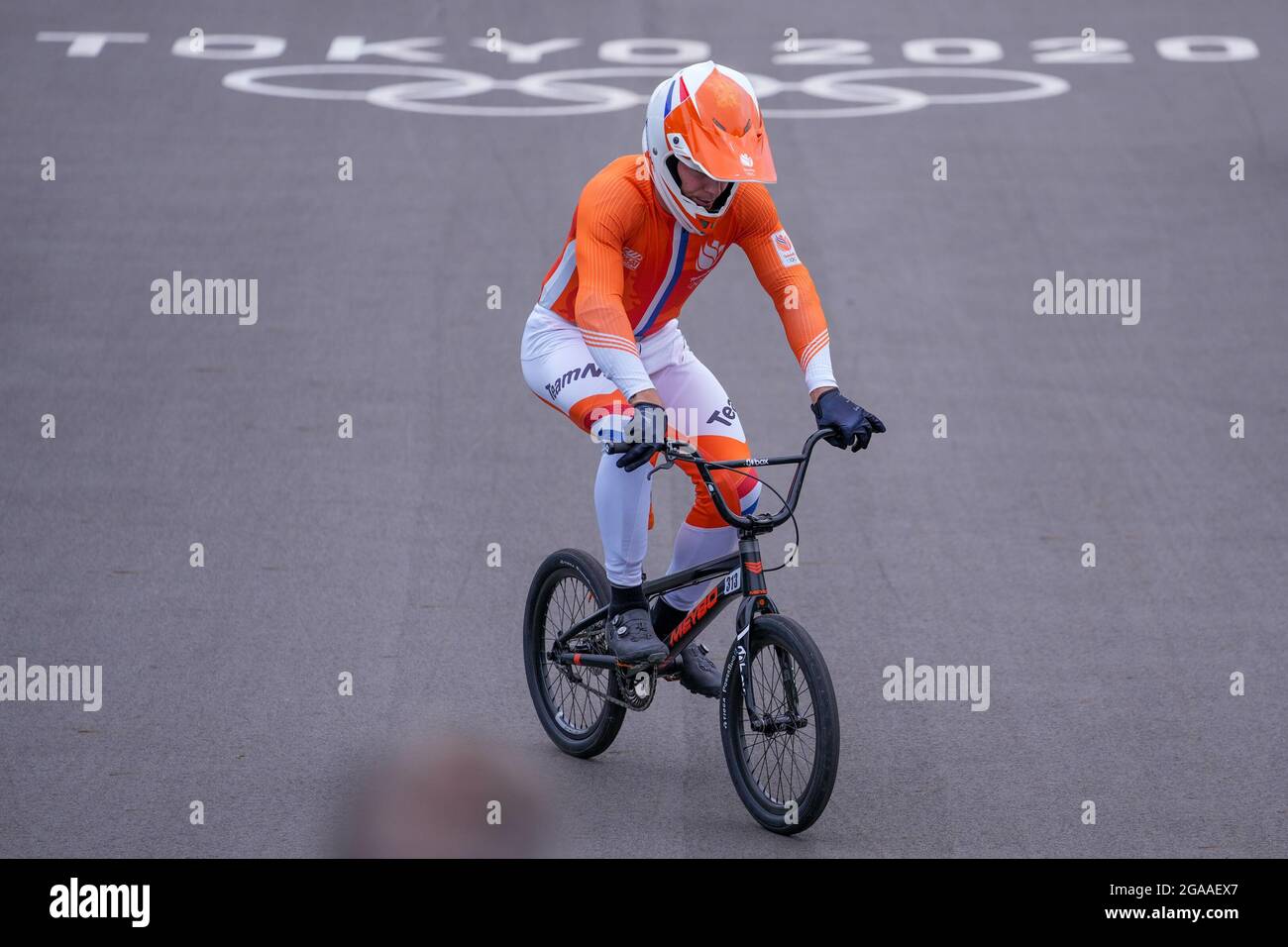 TOKIO, JAPAN - 30. JULI: Niek Kimmann aus den Niederlanden tritt während der Olympischen Spiele 2020 in Tokio im Ariake Urban Sports Park am 30. Juli 2021 im japanischen Tokio gegen Männer im Halbfinale an (Foto: Yannick Verhoeven/Orange Picics) NOCNSF House of Sports Stockfoto