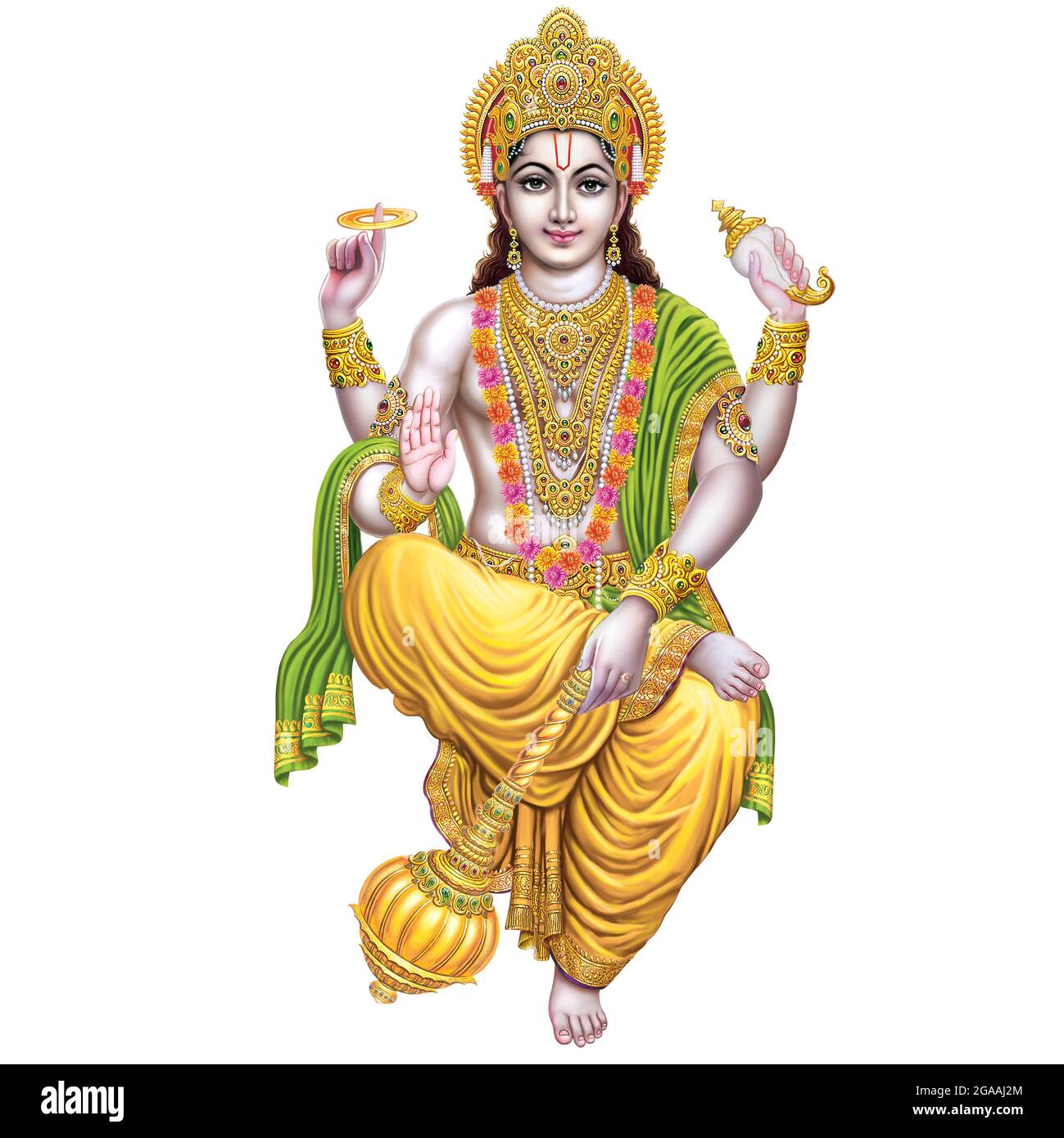 Hochauflösende Lord Vishnu Kunst Stockfoto