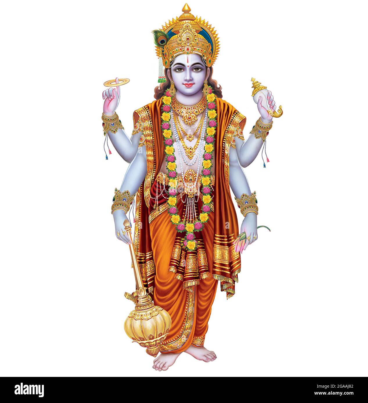 Hochauflösende Lord Vishnu Kunst Stockfoto