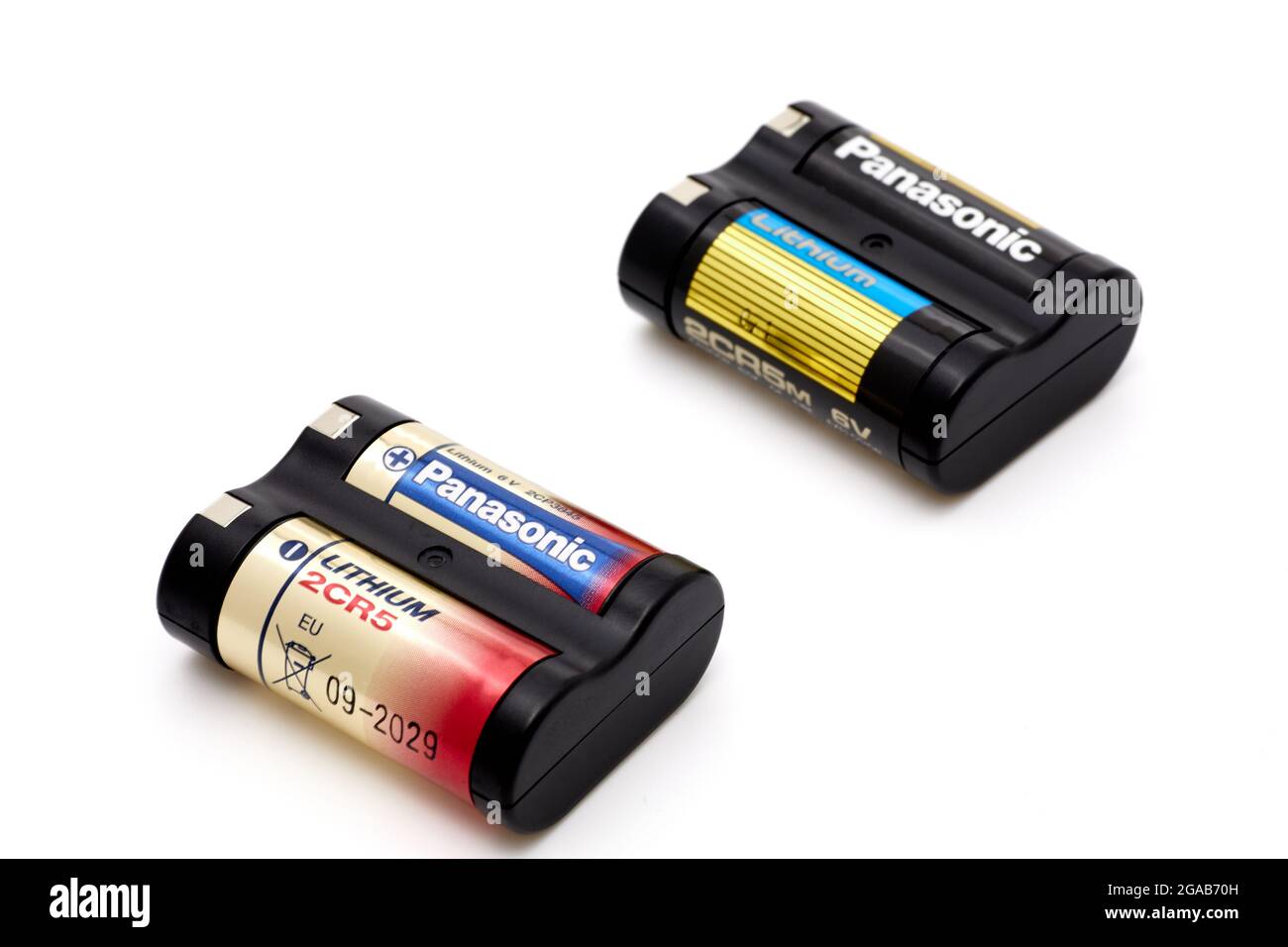 2CR5 Lithium-Batterie für analoge Kamera Stockfotografie - Alamy