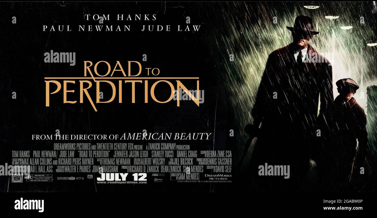 Road to Perdition Jahr : 2002 - USA Regie : Sam Mendes Amerikanisches Poster (Quad) Stockfoto