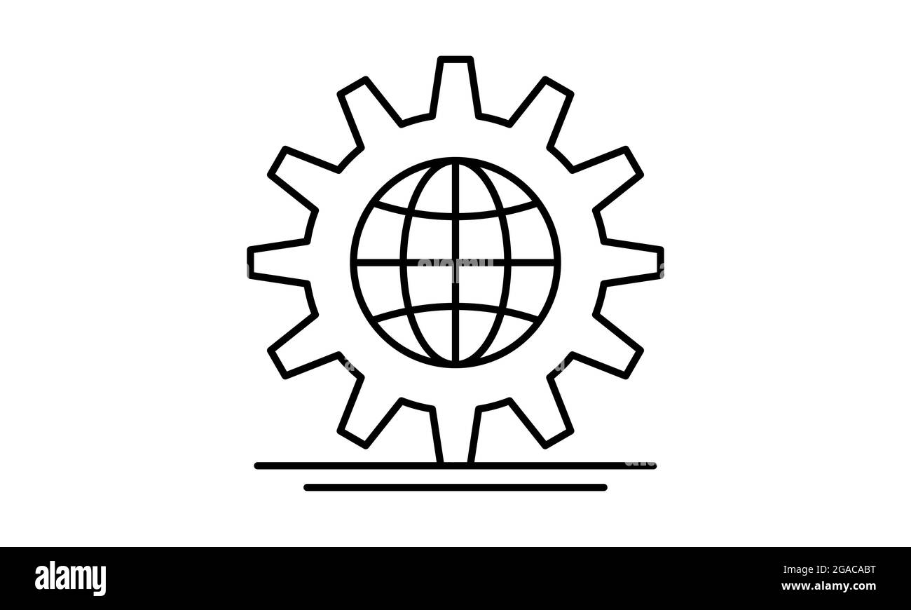 Webseite Vektorlinien-Symbol einstellen. Elemente für mobiles Konzept und Web-Apps. Dünne Linien-Symbole für Website-Design und Entwicklung, App-Entwicklung. Stock Vektor