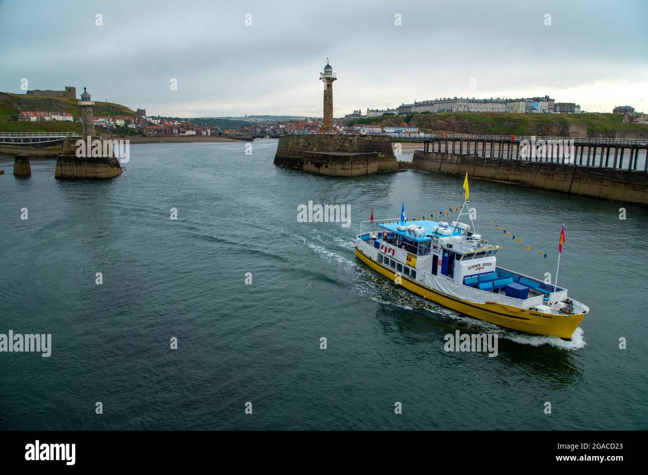 Whitby Pier Stockfoto