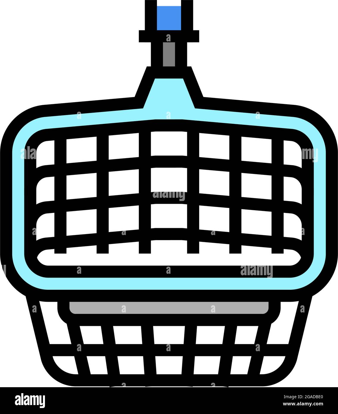 Abbildung mit Symbolen für Blattlöffel-Pool-Farben Stock Vektor