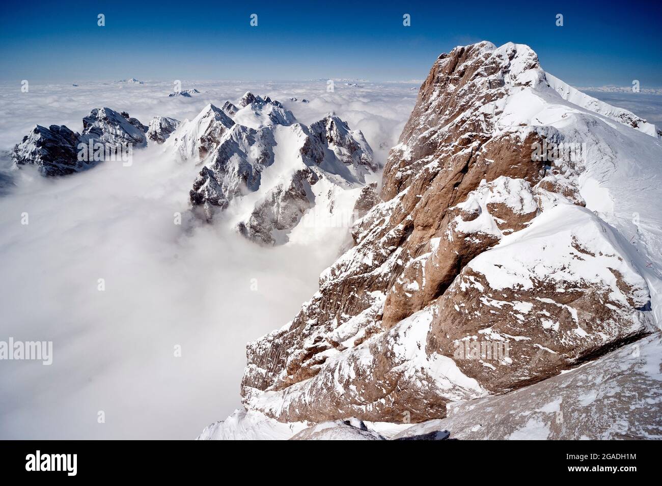 Cortina d'Ampezzo, Hidden Valley, Lagazuoi Stockfoto