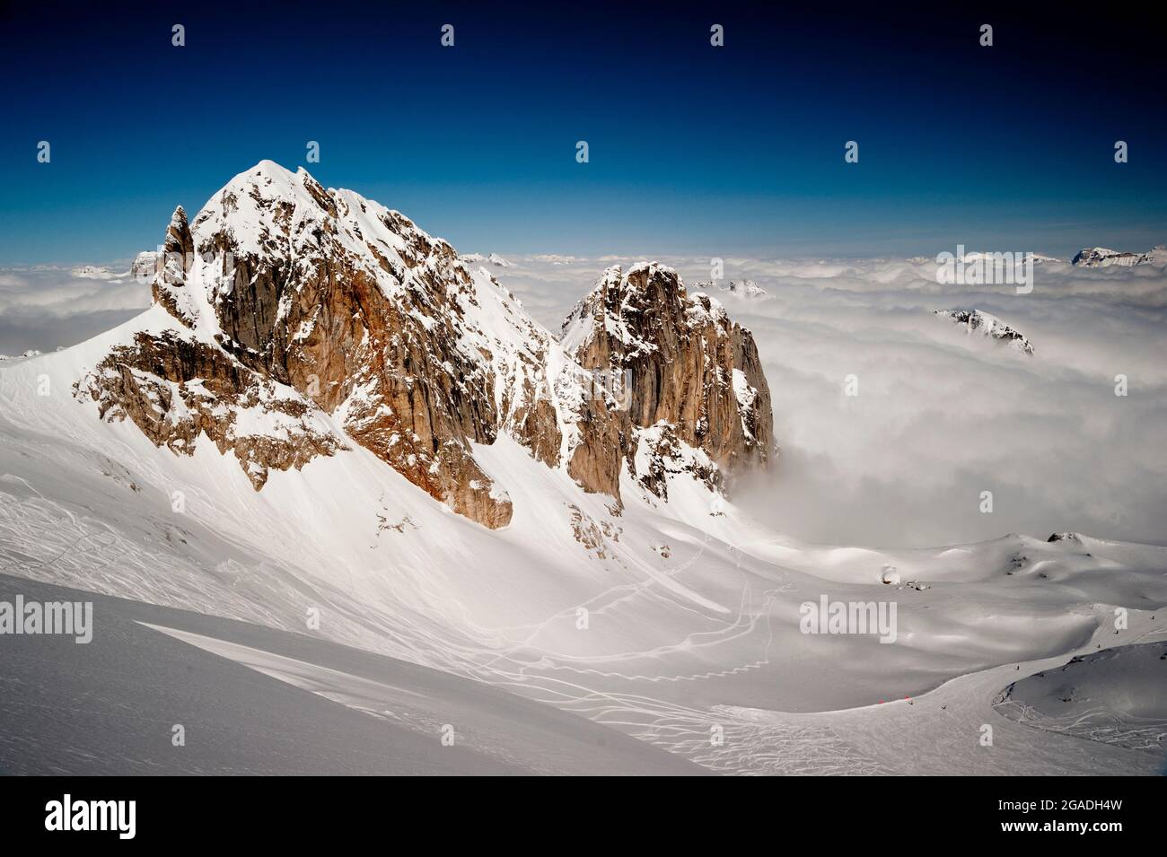 Cortina d'Ampezzo, Hidden Valley, Lagazuoi Stockfoto