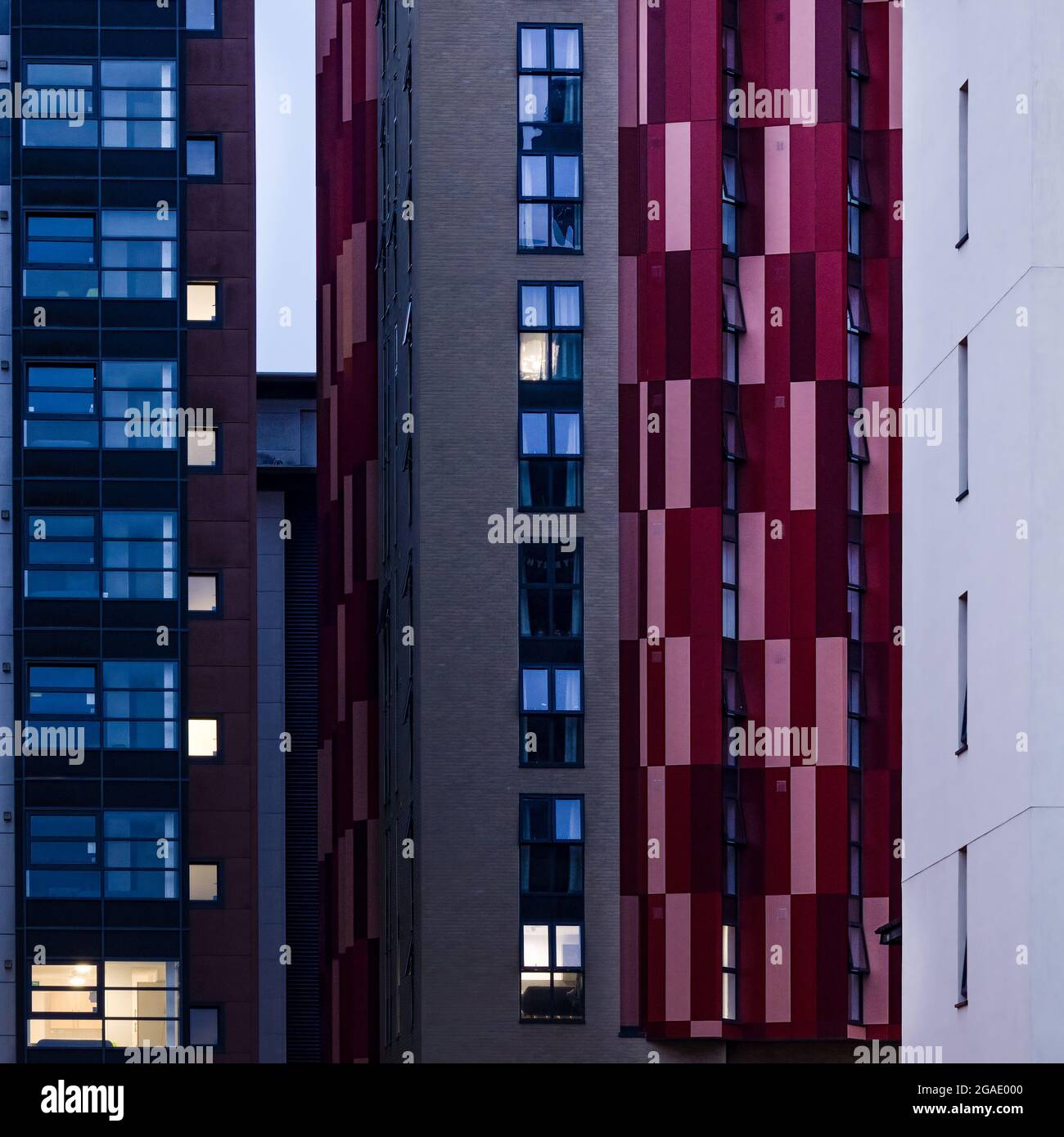 Bournemouth architektonisches Design aus der Nähe Stockfoto