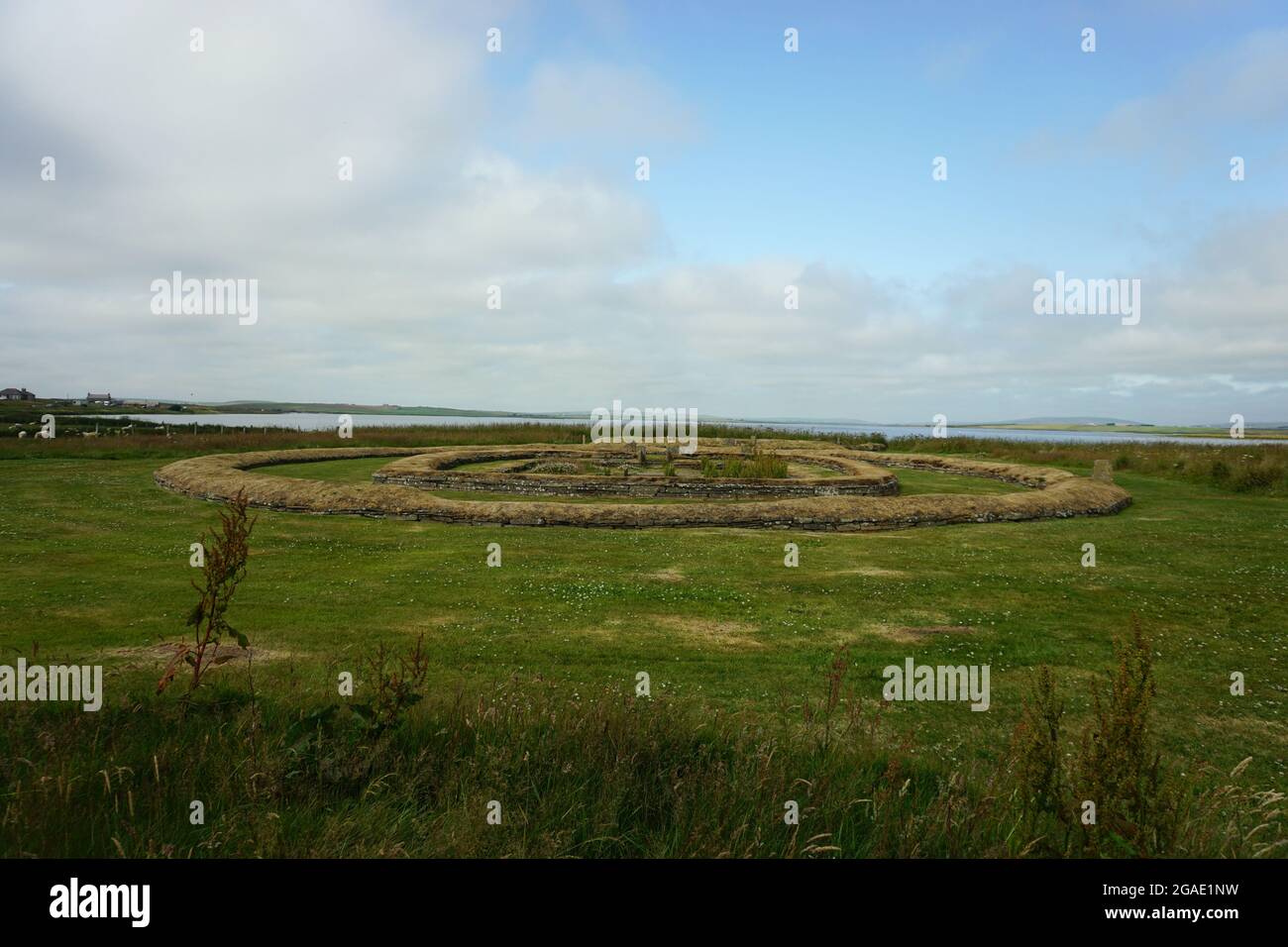 Stehende Steine von Stenness Orkney Stockfoto