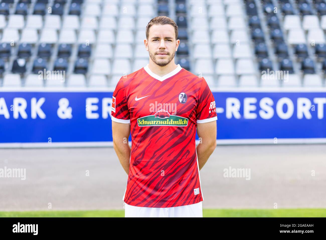 Freiburg, Deutschland. Juli 2021. Fußball, Media Day, Sportclub Freiburg. Christian Günter. Quelle: Philipp von Ditfurth/dpa/Alamy Live News Stockfoto