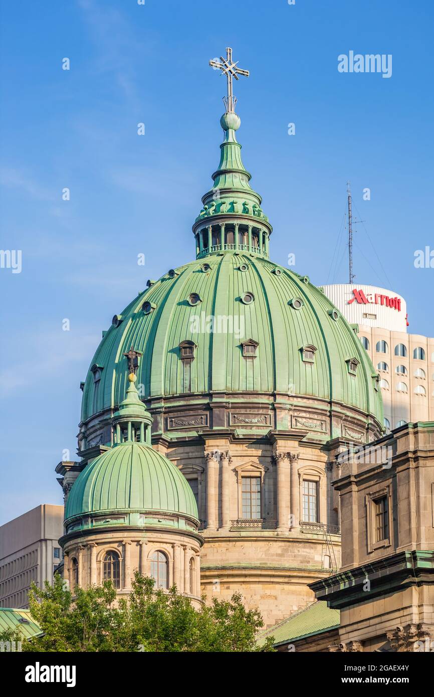 Kathedrale Marie-reine-du-Monde in der Innenstadt von Montreal, Quebec, Kanada. Stockfoto