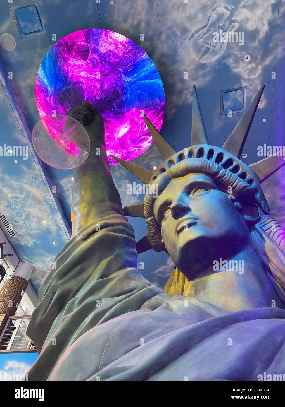 Das Margaritaville Resort Times Square ist ein Hotel von Jimmy Buffett in New York City, USA Stockfoto