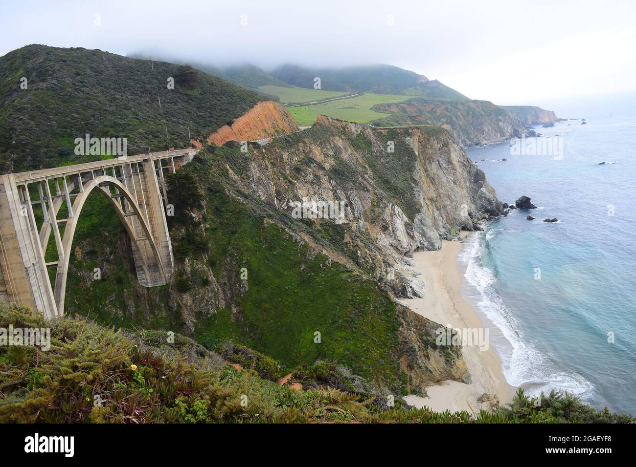 Bixby Creek Bridge, California State Route 1, Highway 1 Stockfoto