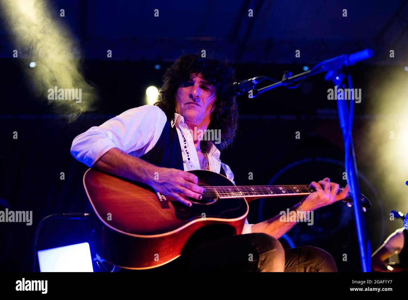 Padua, Italien. Juli 2021. Enrico 'Drigo' Salvi Negrita durante il Concerto durante titoloEvento, Concerto in Padova, Italien, 29 luglio 2021 Credit: Independent Photo Agency/Alamy Live News Stockfoto