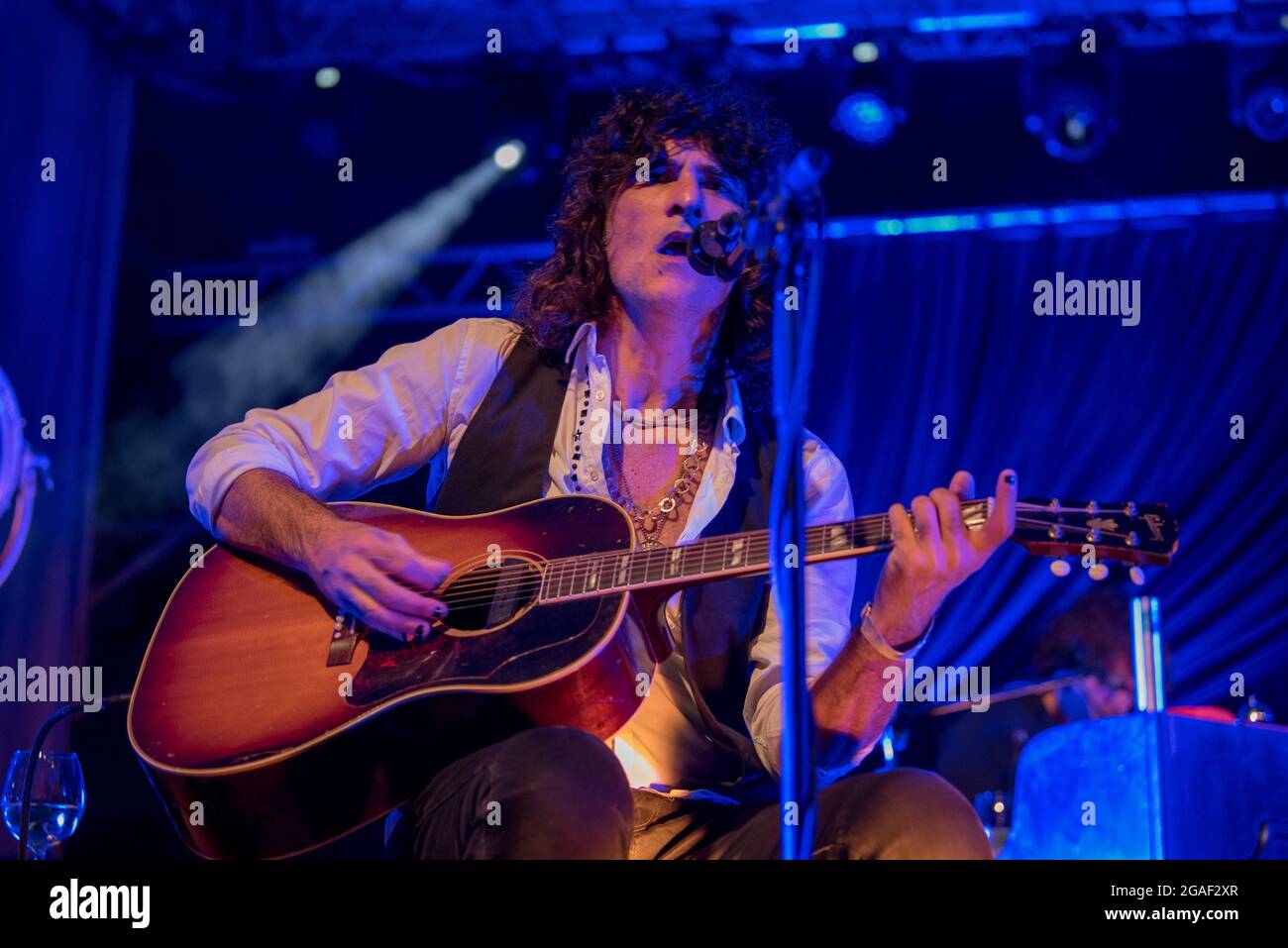 Padua, Italien. Juli 2021. Enrico 'Drigo' Salvi Negrita durante il Concerto durante titoloEvento, Concerto in Padova, Italien, 29 luglio 2021 Credit: Independent Photo Agency/Alamy Live News Stockfoto