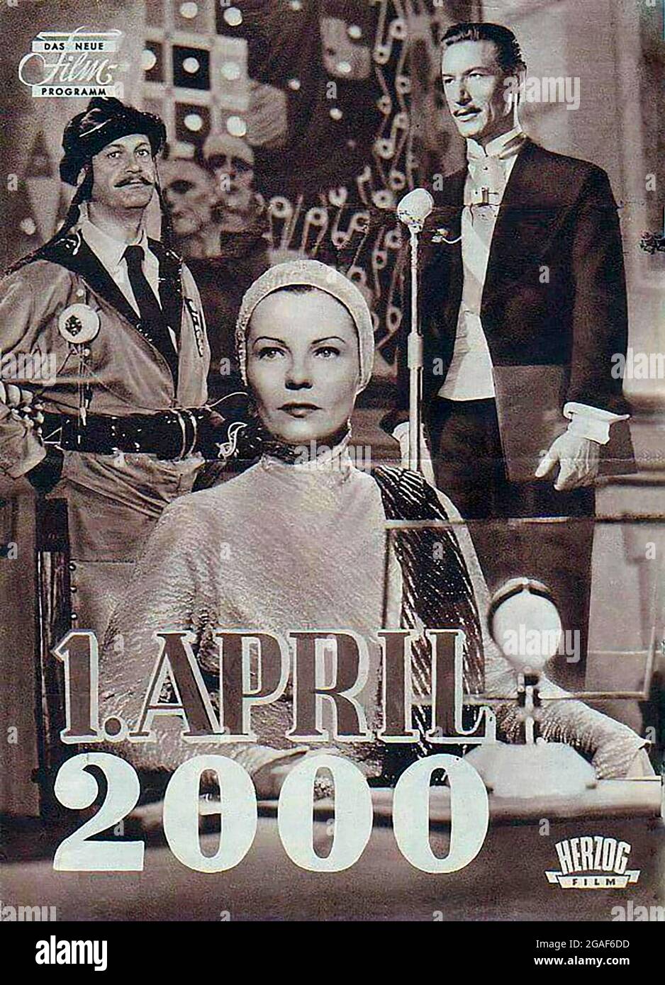 Plakatkunst aus Film 1. April 2000 (1952) Stockfoto