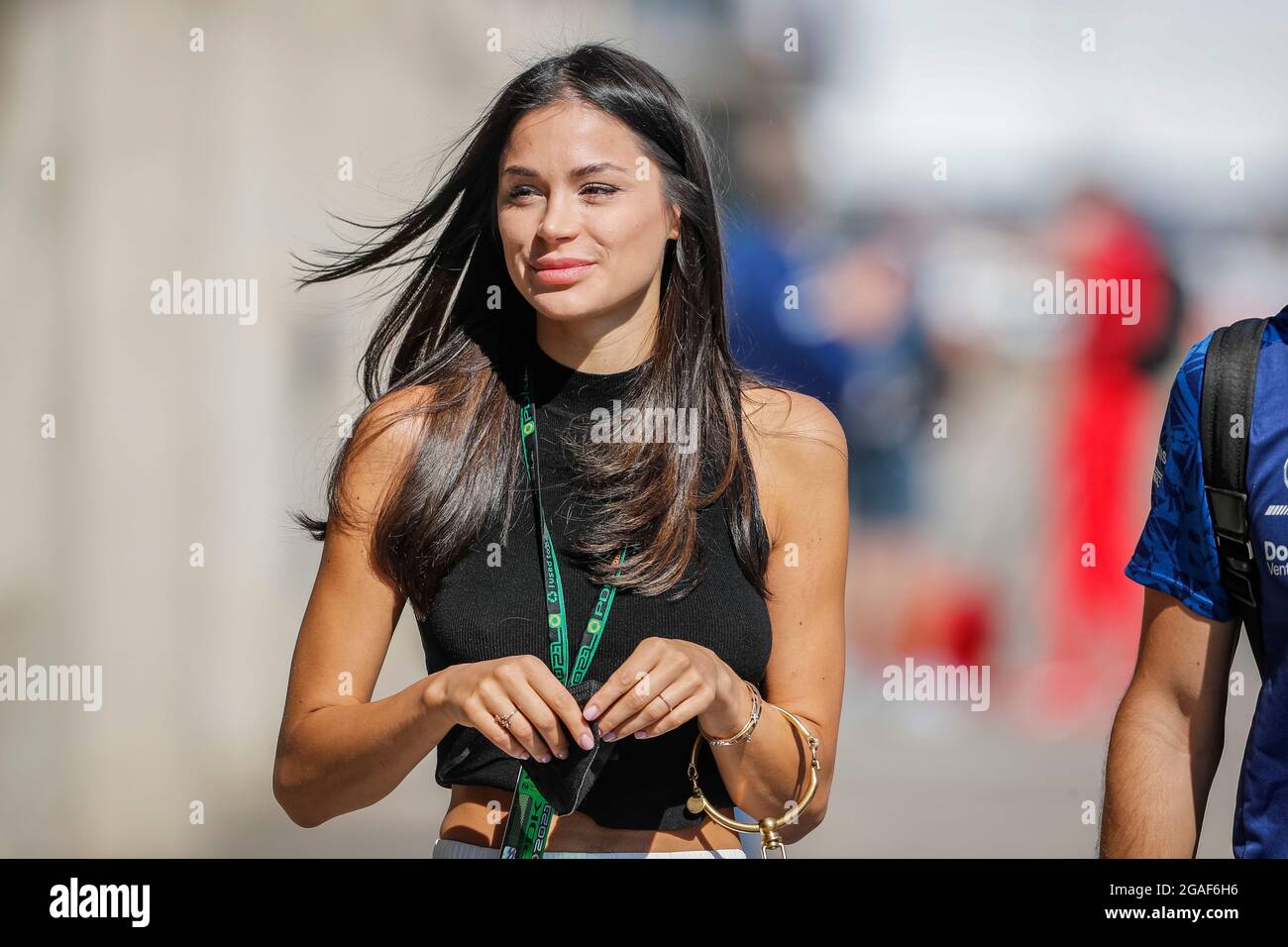 Sandra Dziwiszek, F1 Grand Prix von Ungarn beim Hungaroring am 30. Juli 2021 in Budapest, Ungarn. (Foto von HOCH ZWEI) Stockfoto