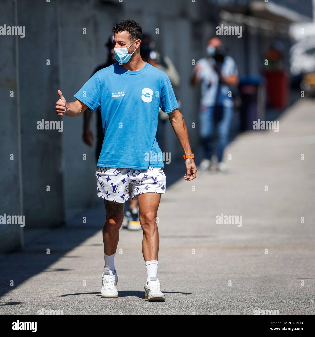 # 3 Daniel Ricciardo (AUS, McLaren F1 Team), F1 Grand Prix von Ungarn beim Hungaroring am 29. Juli 2021 in Budapest, Ungarn. (Foto von HOCH ZWEI) Stockfoto