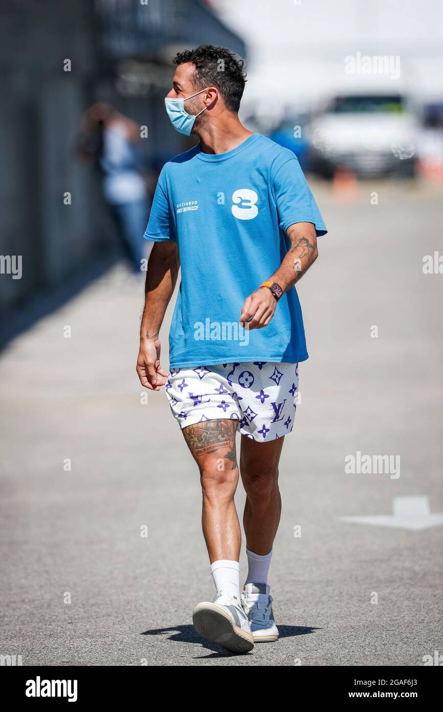 # 3 Daniel Ricciardo (AUS, McLaren F1 Team), F1 Grand Prix von Ungarn beim Hungaroring am 29. Juli 2021 in Budapest, Ungarn. (Foto von HOCH ZWEI) Stockfoto