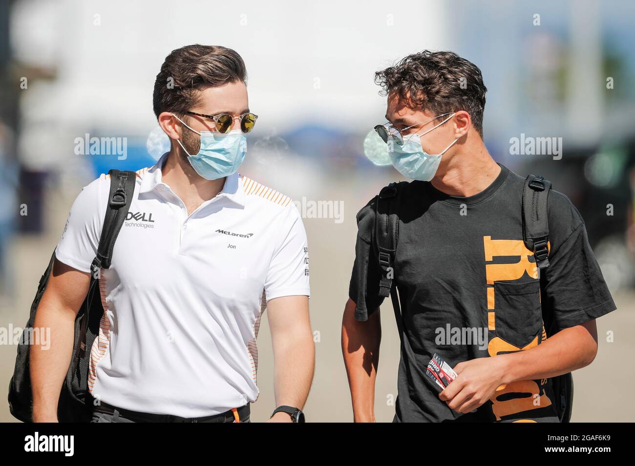 # 4 Lando Norris (GBR, McLaren F1 Team), F1 Grand Prix von Ungarn beim Hungaroring am 29. Juli 2021 in Budapest, Ungarn. (Foto von HOCH ZWEI) Stockfoto
