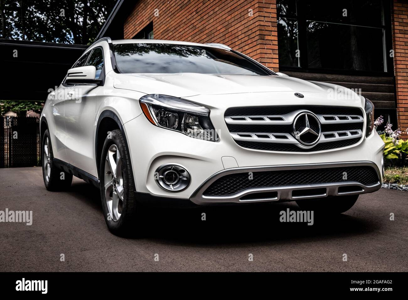 Sorel Tracy Kanada 30 Juli 21 Mercedes Benz Gla 250 19 Im Sommer Im Freien Stockfotografie Alamy