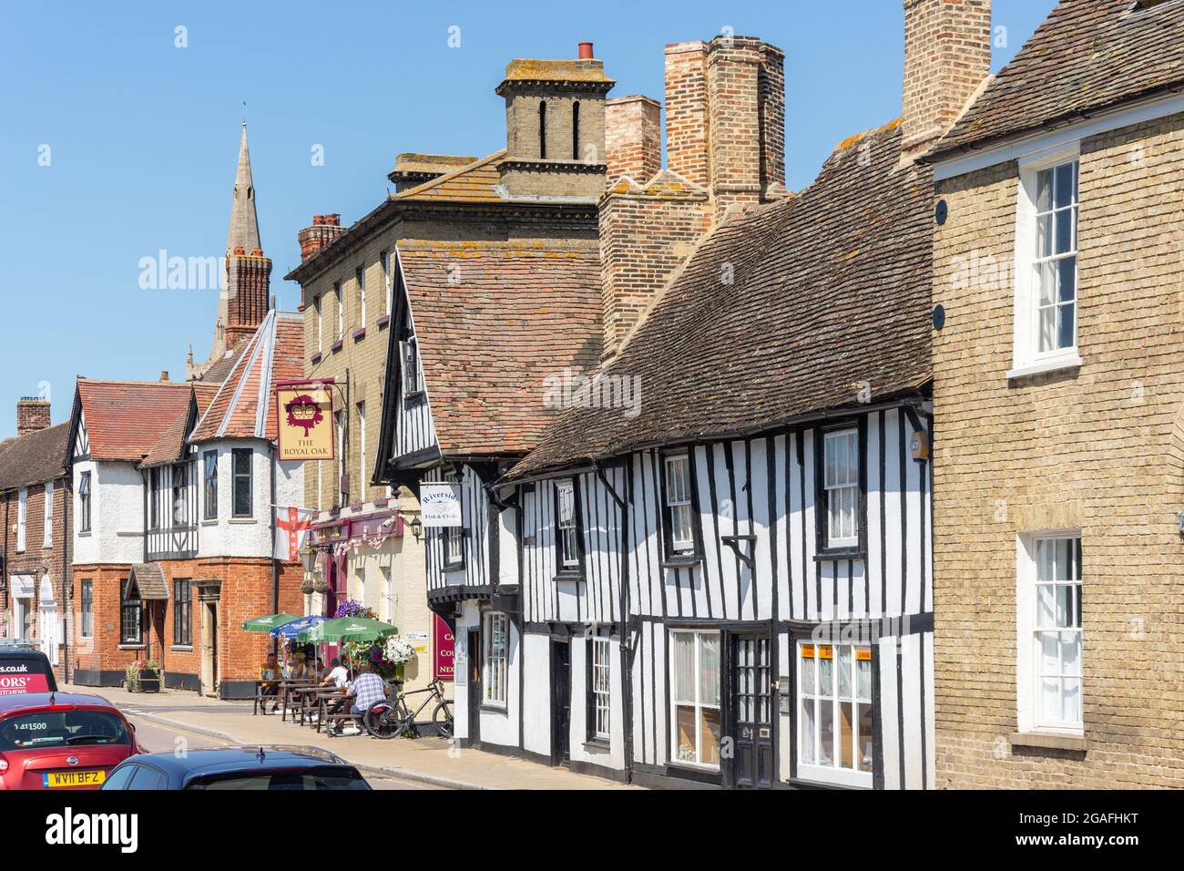 The Royal Oak Pub, Causeway, Godmanchester, Cambridgeshire, England, Vereinigtes Königreich Stockfoto