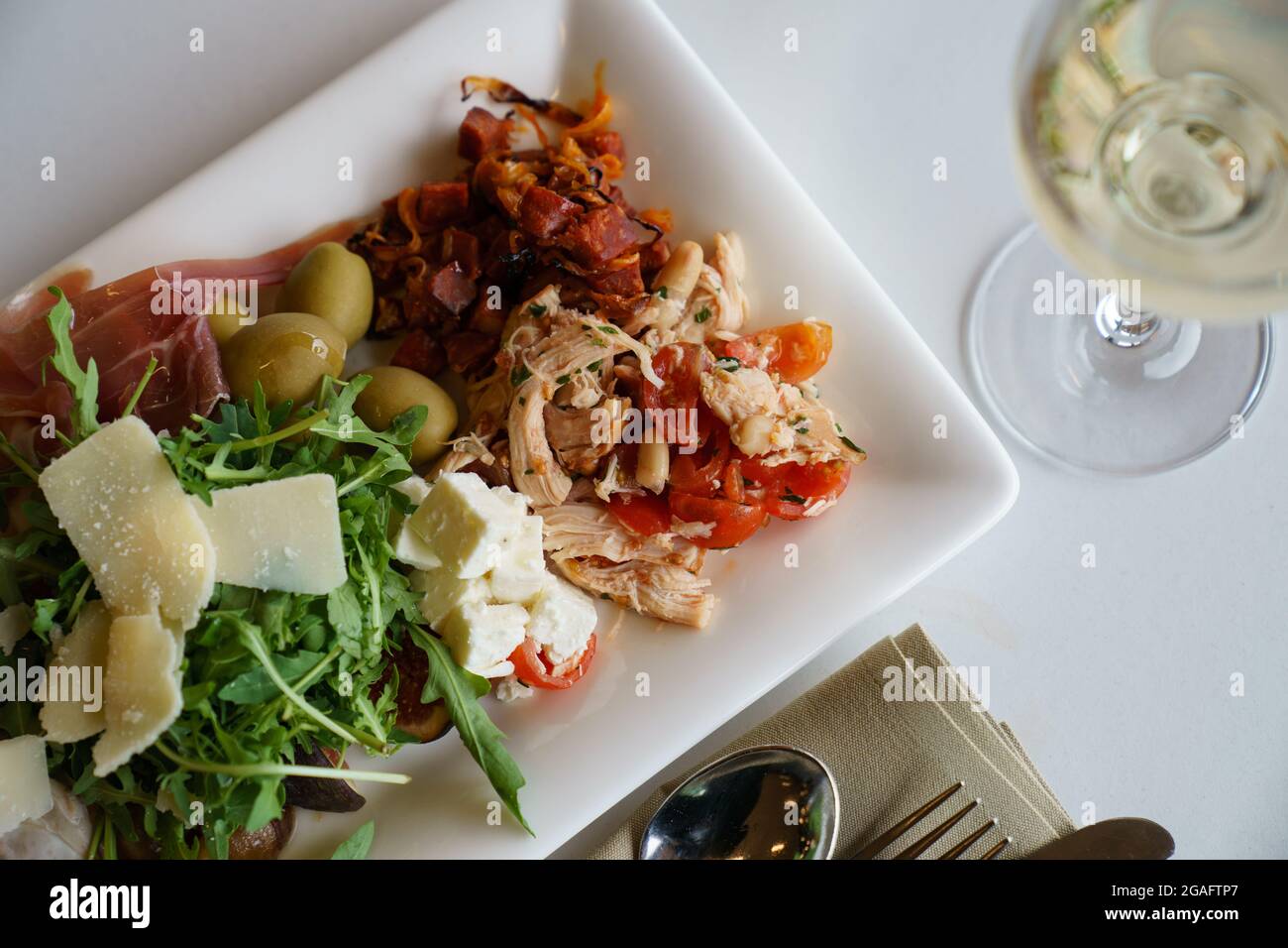 Mezze Sharing-Platte Stockfoto