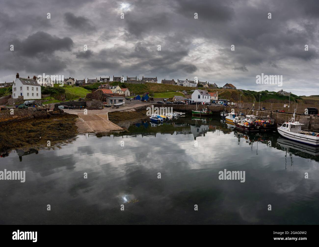 St. Abbs an der schottischen Südostküste, Scottish Borders, Schottland, Vereinigtes Königreich Stockfoto