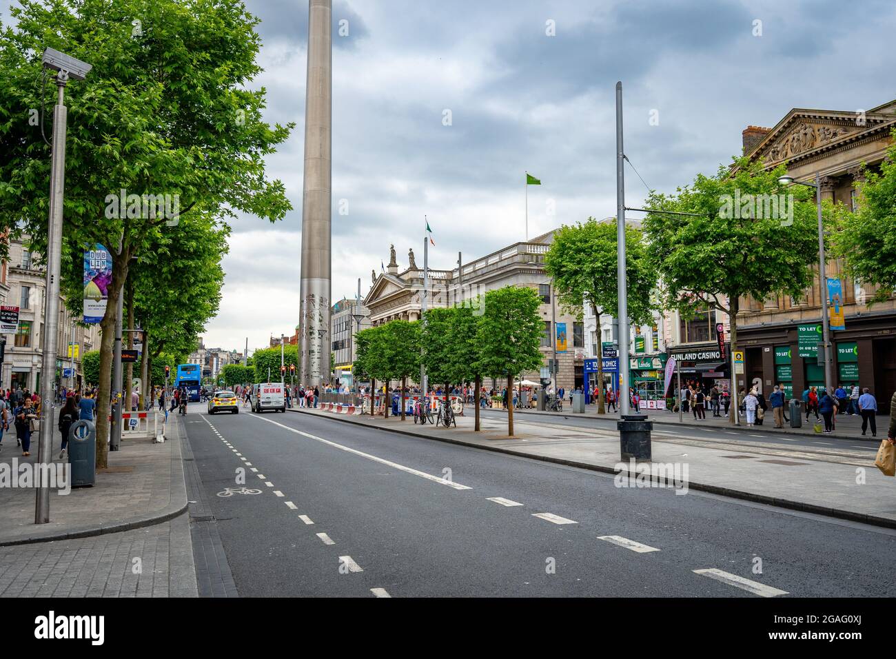 Dublin, Irland - The Spire of Dublin, alternativ auch Monument of Light genannt Stockfoto