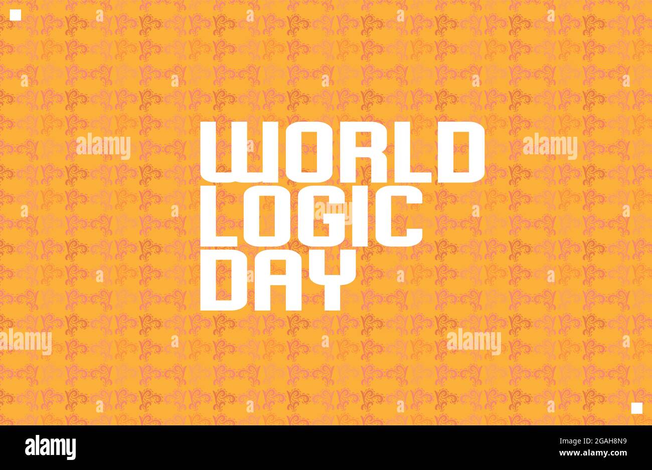 Vektorvorlage „World Logic Day“ Stock Vektor