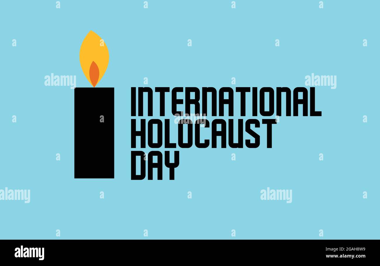 Vektor-Vorlage zum Internationalen Holocaust-Tag Stock Vektor