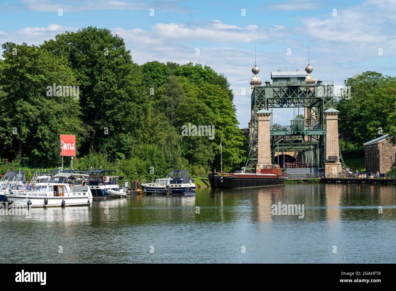 Waltrop, Henrichenburg-Schiffshebewerk, Schlosspark, Castrop-Rauxel, Yachthafen, NRW, Deutschland Stockfoto