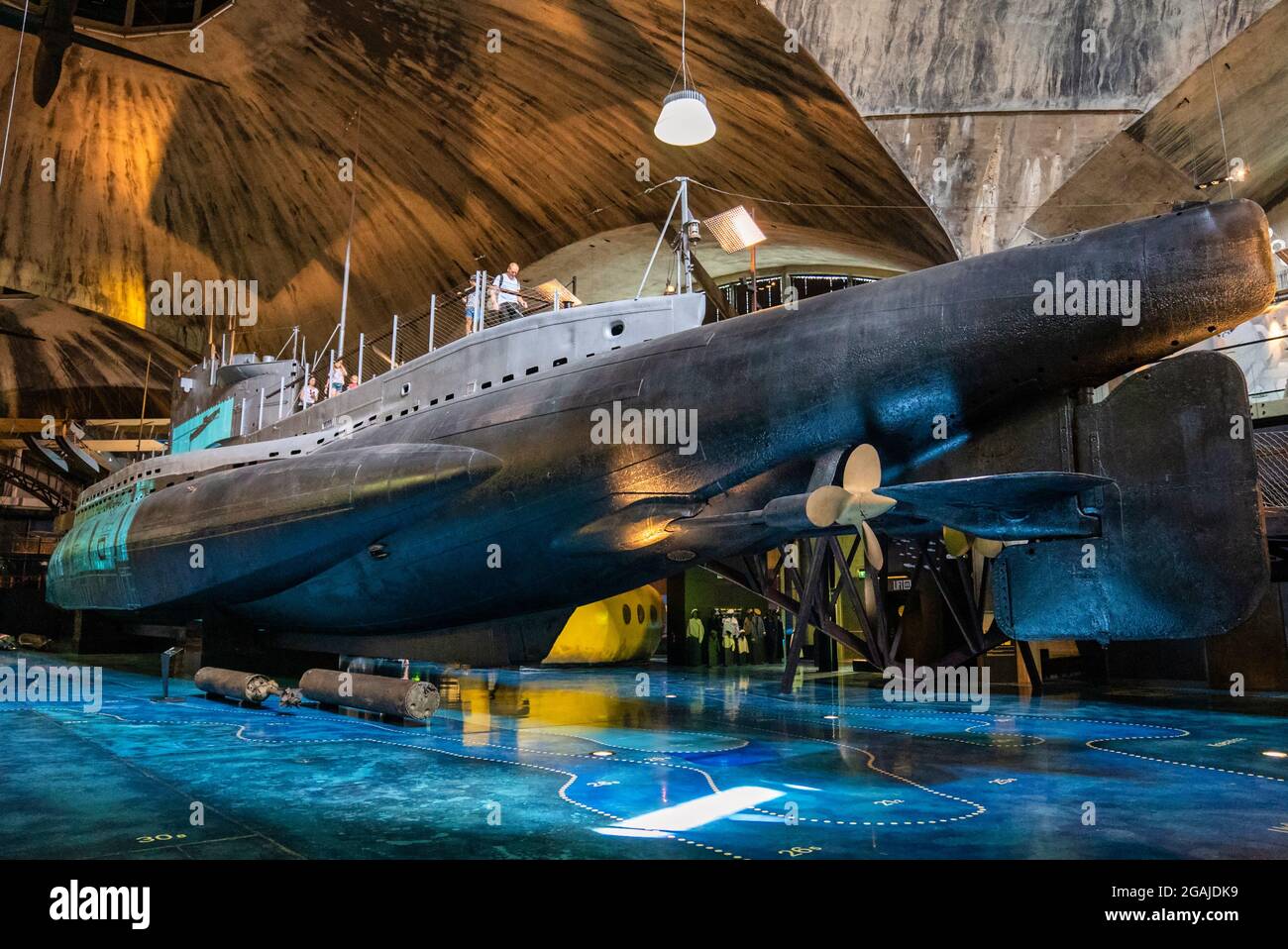 Estnisches Schifffahrtsmuseum im Seaplane Harbour Lennusadam. Stockfoto