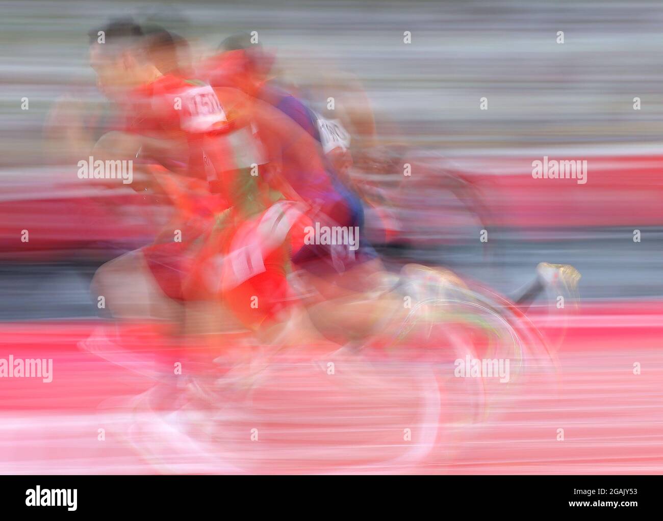 Tokio, Japan. Juli 2021. Wu Zhiqiang aus China tritt bei den Olympischen Spielen 2020 in Tokio, Japan, am 31. Juli 2021 bei den 100-m-Vorläufen der Männer an. Quelle: Li Ming/Xinhua/Alamy Live News Stockfoto