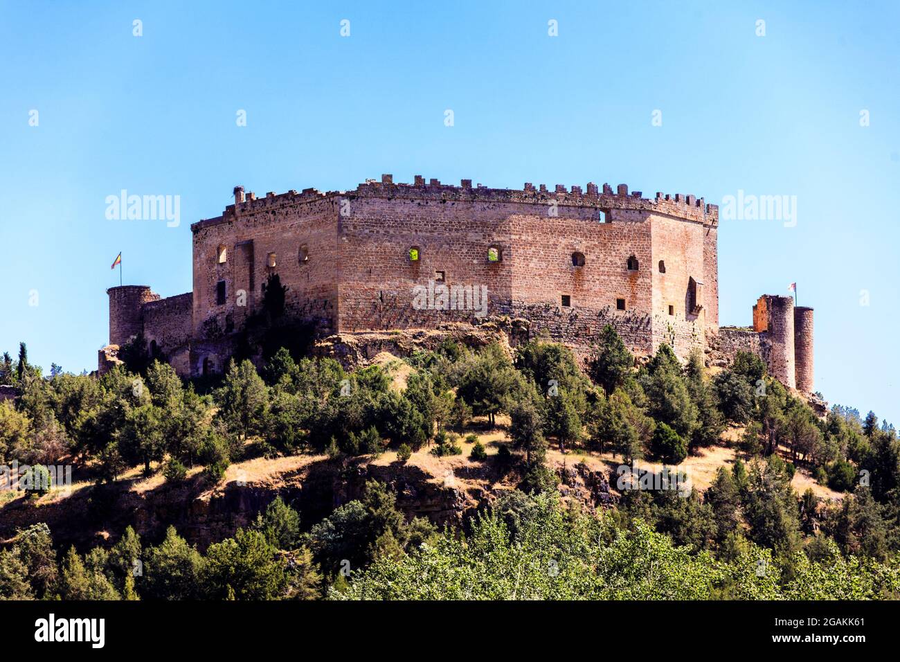 Burg Pedraza in der Provinz Segovia. Spanien. Stockfoto