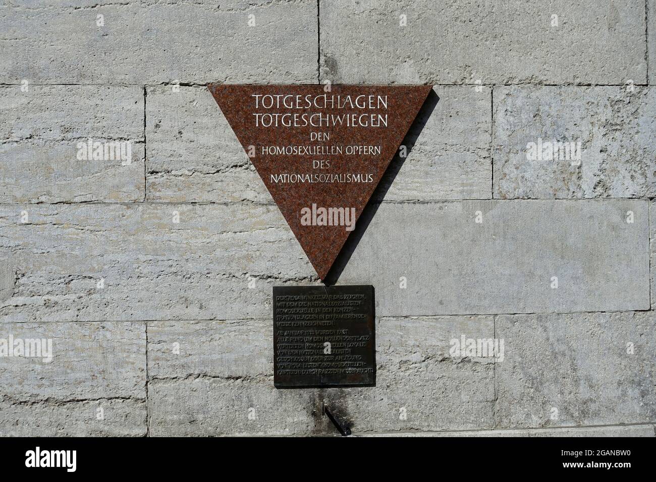 Gedenkstätte zur Verfolgung von Homosexuellen in der Zeit des Nationalsozialismus, Nollendorfplatz, Berlin Stockfoto