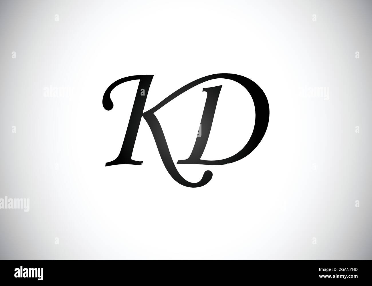 Ursprüngliches K D-Letter-Logo mit Vektorvorlage für kreative moderne Geschäftbuchstaben. Kreativer abstrakter Monogramm-Buchstabe K D Stock Vektor
