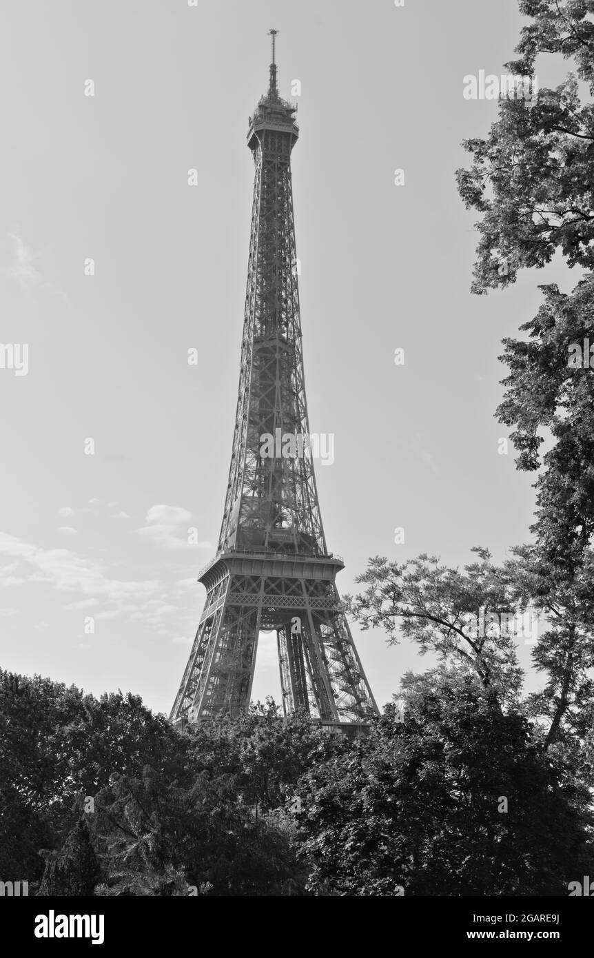 Eiffelturm in Paris, Frankreich Stockfoto