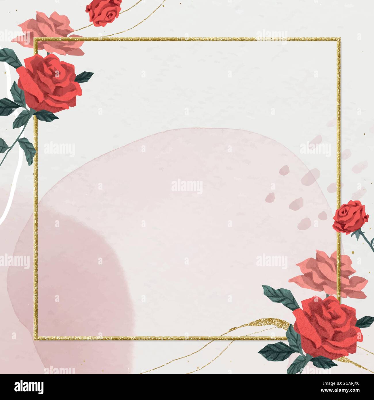 Aquarell Rosa Und Rote Rosen Vektor Clipart Botanik Clip Art Stock Vektorgrafik Alamy