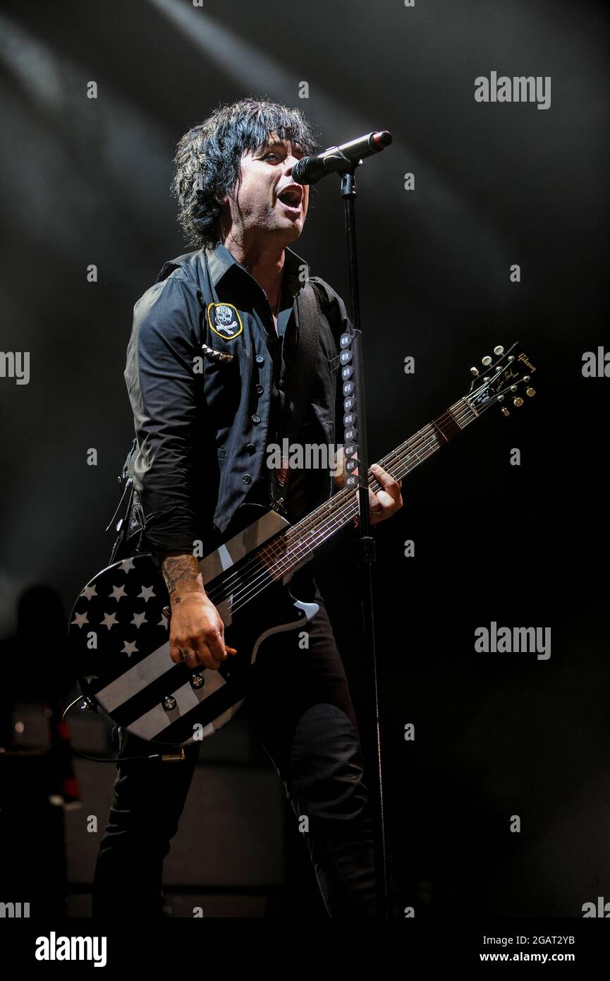 GREEN DAY, Perfoming auf der Bühne in der Sheffield Arena, Sheffield, Großbritannien, 03.07.2017 Stockfoto